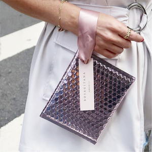 Biểu tượng tùy chỉnh in đồ trang sức bao bì bong bóng không khí phim Túi bưu phẩm Poly Hồng bọc độn gửi thư túi kim loại bong bóng phong bì - Product Image 4