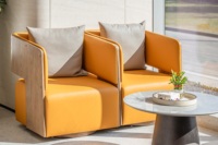 Chaise de bureau ergonomique moderne avec dossier en maille et accoudoirs pour poste de travail du personnel