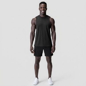 <b>Men's</b> Slim Fit <b>Singlets</b> Lightweight Standard Fit Tank Tops Quick Dry Sweat-Wicking Technology Crew Neck Stringer Gym Use Hot - Product Image 1