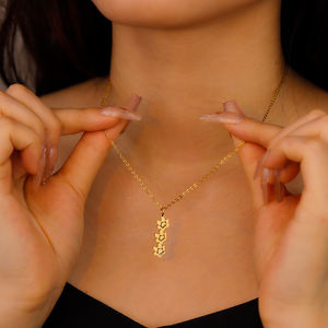 Collana Personalizzabile con Nome e Impronta Zampa in Acciaio Inossidabile Zampa di Gatto Zampa di Cane per Mamme di Animali Domestici <span class=keywords><strong>Regalo</strong></span> Commemorativo - Product Image 4