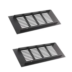 Louvered Ventilation Grille Air Vent for Cabinet Shoe Cabinet Hardware Accessories Ventilation Cover with Mounting Screws