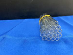 Nhà máy tùy chỉnh đánh bóng lửa rõ ràng ống thủy tinh thạch anh xi lanh kết thúc mở - Product Image 4