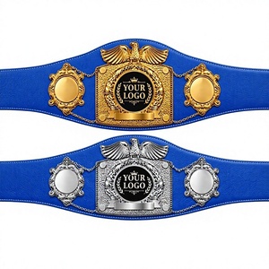 เข็มขัดแชมป์มวยไทยสั่งทำพิเศษ เข็มขัดแชมป์มวยสายหนัง MMA เข็มขัดหนังมวยสั่งทำพิเศษ - Product Image 1