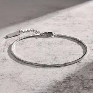 Custom High Quality Stainless Steel Snake Adjustable Chain Bracelet For Men Women Fashion Jewelry Low MOQ