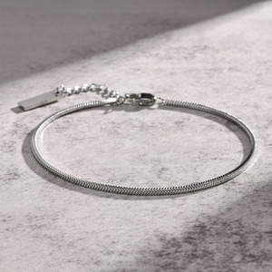 Pulsera de cadena ajustable de serpiente de acero inoxidable de alta calidad personalizada para hombres y mujeres joyería de moda bajo MOQ - Product Image 1