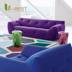U-Best RocheBoboi Ensemble de canapés minimalistes Little Devil, mobilier en tissu créatif et décontracté de France pour hôtels - Product Image 2