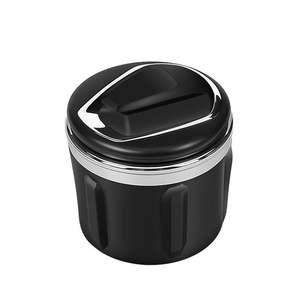 Creativo Mini rivestimento in ceramica posacenere per auto con lampada a LED e copertura per piccoli usi domestici e auto <span class=keywords><strong>VIP</strong></span> - Product Image 6