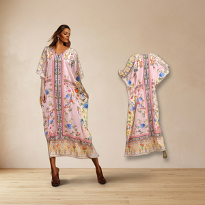 Caftán africano para mujer crepé de poliéster cómodo superventas indio con trabajo de piedra para niñas colección de ropa de playa - Product Image 3