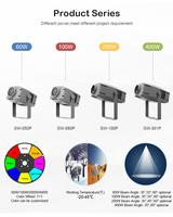 Projecteur de scène à LED RGBW étanche pour extérieur, effet vague d'eau, 60W/100W/200W/400W, projecteur disco