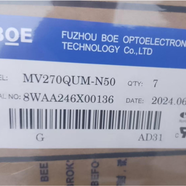 BOE 27\" New Original a Gauge 4K LCD Screen MV270QUM-N50 3840*2160 HDR 120Hz Refresh Rate DP Interface for Laptop