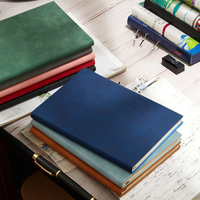 Mini carnet d'adresses A5 pour étudiants, couverture souple en tissu PU, bloc-notes de bureau professionnel, reliure agrafée, agendas scolaires