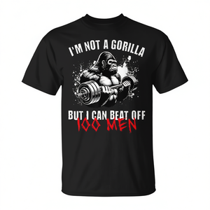 Je ne suis pas un gorille, mais je peux vaincre 100 hommes - T-shirt - Product Image 2