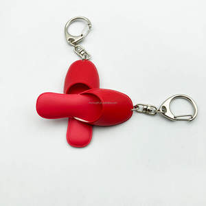 Porte-clés personnalisé en PVC 3D avec logo sur mesure, <span class=keywords><strong>mini</strong></span>-chaussures, pantoufles mignonnes, sandales, breloque de sac pour cadeau promotionnel ou événementiel - Product Image 2