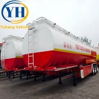 Camion-citerne à essence de haute qualité 45CBM de fabrication chinoise à vendre |   Semi-remorque citerne de transport de pétrole diesel à 3, 4 ou 5 essieux