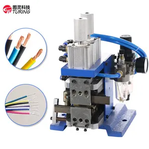 TR-3FN+Q Semi Automatic Vertical Cable Stripper Tool Pneumatic Electrical Wire Stripping and Twisting Machine