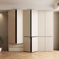 Armoire, Meuble de Rangement pour Chambre à Coucher, Armoire Segmentée