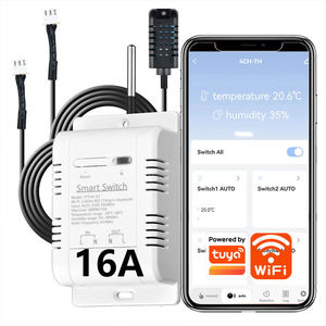 TY-TDQ-16A-220v Tuya APP WIFI Smart Temperature Control <b>Switch</b> 4CH Relay Module Waterproof Temperature Sensor Work - Product Image 1