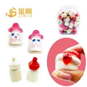 Novo Design Estourando Gummy Candy Baby Bottle Forma Fruit Jam Cheio Novidade Soft Candy Saúde Gummies