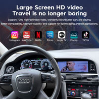 Autoradio Android 12.3 à double écran tactile Qualcomm, GPS automobile, lecteur DVD, GPS sans fil, Carplay, Audi A6 2005-2012