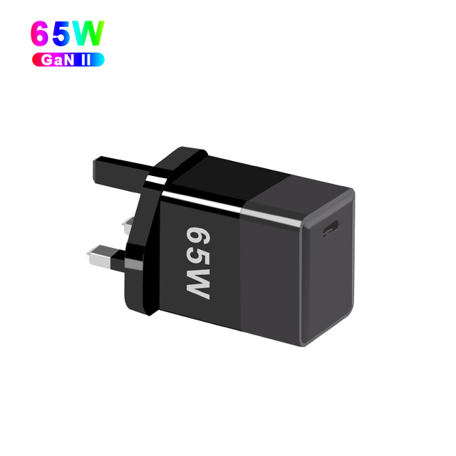 65W One-Port Single C GaN USB-C Wall Charger with Power Delivery PD for Laptops,Tablets & Phones