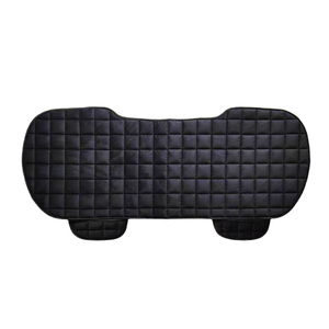 Cojín <span class=keywords><strong>de</strong></span> asiento <span class=keywords><strong>de</strong></span> coche <span class=keywords><strong>de</strong></span> invierno <span class=keywords><strong>de</strong></span> estilo deportivo, sin rejilla <span class=keywords><strong>de</strong></span> respaldo, felpa bordada, sin corbata, cálido, <span class=keywords><strong>de</strong></span> tres piezas, Fila delantera y trasera, asiento individual - Product Image 2