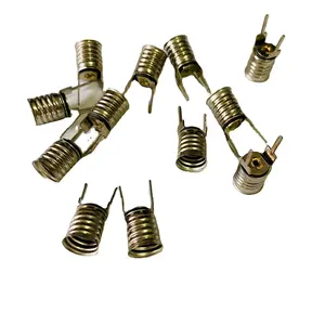 Electric copper E10 bulb holder E10 screw 2pin plug type socket base