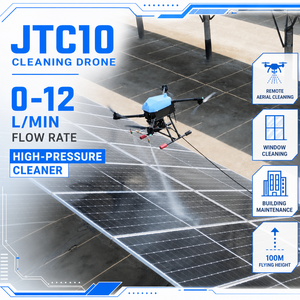 Drone de nettoyage industriel, nettoyeur haute pression à jet d'eau, UAV, équipement de nettoyage des façades de bâtiments, technologie pour les murs extérieurs - Product Image 1