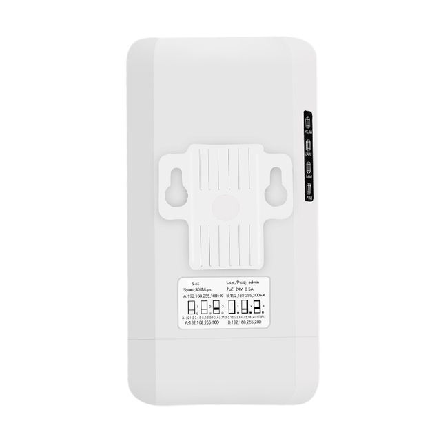 3km Long Range 5.8Ghz Outdoor Wifi Sector Station 300Mbps Wifi Bridge Range Extender with Build in Antenna