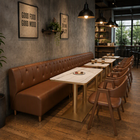 Sièges, tables et chaises en cuir PU de qualité commerciale, faciles à nettoyer, services OEM/ODM complets disponibles, couleur de cuir personnalisée