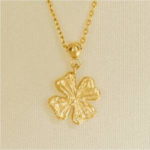 FUAMAY oro placcato 18K ciondoli fiori gioielli argento foglia ciondolo collana personalizzata quattro foglie fiore <span class=keywords><strong>FELICITA</strong></span> Charm collana donna - Product Image 6