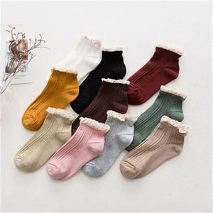 Chaussettes pour femmes I-0207, mignonnes, à volants, en dentelle, style coréen, basses, fantaisie, chaussettes de cheville - Product Image 5