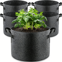 Sacs de culture de pommes de terre en tissu non tissé épaissi avec poignées, pots de jardin robustes pour tomates, pommes de terre et légumes