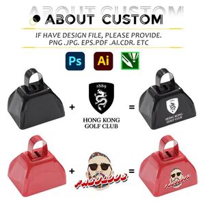 Cloche en métal de haute qualité avec poignées, cloches de stade personnalisées pour événements sportifs, cadeaux promotionnels pour fêtes - Product Image 3