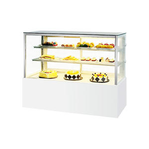 Réfrigérateur commercial d'affichage de gâteau en verre de comptoir avec porte coulissante en verre de refroidissement par air pour les boulangeries - Product Image 2