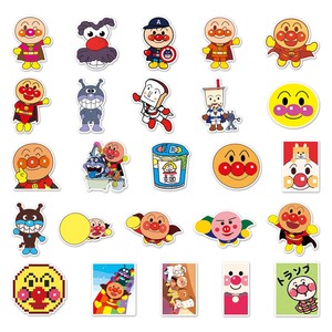 52PCS Factory Glattes Haar Kreative <span class=keywords><strong>Anime</strong></span> Dekoration Spaß Peripherie Anpanman Aufkleber Kühlschrank Gitarre Desktop Aufkleber - Product Image 4