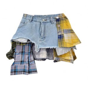 Men's Boy's Pants Cargo Shorts Apparel <strong>Trousers</strong> Plaid Printing Cotton Enzym Wash with Belt and Inner Waist <strong>Cord</strong> - Product Image 5
