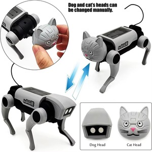 Pengendali jarak jauh listrik cerdas <span class=keywords><strong>Robot</strong></span> pintar mainan anjing batang DIY dirakit energi mainan tenaga surya untuk anak-anak - Product Image 6