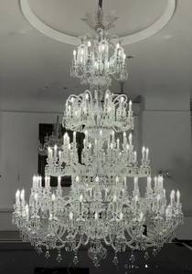 โคมไฟระย้าคริสตัลหลายชั้นคุณภาพสูงสั่งทำจากโรงงาน - Product Image 2