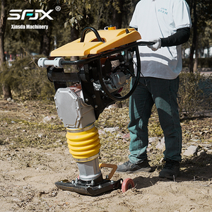 Apisonadora Manual a Gasolina con Motor de Alta Eficiencia 5.5-6.5HP, <span class=keywords><strong>Compactadora</strong></span> Vibratoria de Suelo HCR110B XINSDA - Product Image 1