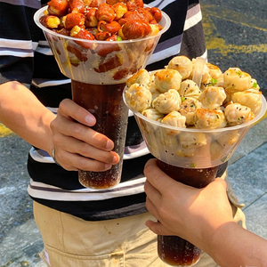 40 set Mangkuk Camilan 2 in 1 700ml dan Gelas Plastik 700ml untuk Makan & Minum Bersama, Cocok untuk Roti Bentuk Jempol - Product Image 5