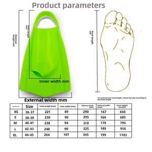 Pinne corte con tacco aperto a forma di anatra pinne da immersione in Silicone attrezzatura da allenamento per il nuoto professionale comoda attrezzatura per lo snorkeling da spiaggia - Product Image 4