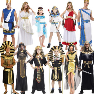Ensemble de costumes de culture mondiale pour enfants 2026 en gros, prêt à expédier – Tenues de scène d'Halloween : Arabe, Égyptien, Grec, Romain, Pharaon, Toge - Product Image 5