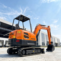 Livraison Gratuite Mini-Excavatrice de 1 Tonne, 2 Tonnes, 3,5 Tonnes avec Accessoires, Petite Excavatrice sur Chenilles, Mini-Excavatrices pour Ferme et Jardin, EPA Kubota