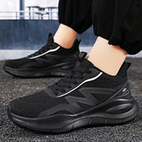 Chaussures de sport respirantes pour hommes, personnalisées, avec faible MOQ, baskets en maille à lacets, chaussures de course amortissantes pour la vente en gros