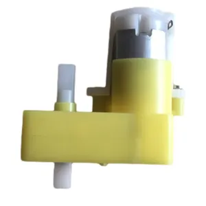 L-Typ Kunststoff-Getriebemotor Gleichstrom 3-6 V 200 U/Min. gelb Doppelachsen-TT-Motor Getriebe für intelligentes Roboter-Auto