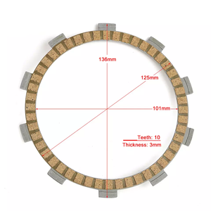 Disco Frizione per Moto, Diametro 135mm, Base in Carta, per Honda Xl <span class=keywords><strong>650</strong></span> Ntv Xvr <span class=keywords><strong>Transalp</strong></span> Ctx 700 Nc Nt Vt750 - Product Image 6