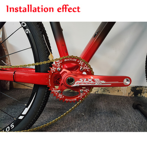 104/64 BCD Pédalier VTT Manivelle de vélo en alliage d'aluminium 170mm Manivelle intégrée avec essieu <span class=keywords><strong>Double</strong></span>/triple vitesse avec BB - Product Image 6