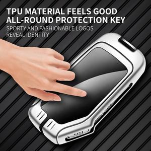 Coque de protection de clé de voiture de luxe en alliage de zinc et porte-clés Logo de voiture personnalisable Design de protection élégant pour couverture de clé de voiture <span class=keywords><strong>Kia</strong></span> - Product Image 4