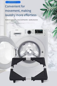 D Roues mobiles Rang de machine à laver réglable <span class=keywords><strong>Support</strong></span> de base <span class=keywords><strong>Support</strong></span> de <span class=keywords><strong>support</strong></span> de train d'atterrissage Entièrement automatique - Product Image 3