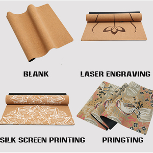 Tapis de yoga épais et accessoires, nouvelle technologie, gamme de luxe personnalisée, tapis de yoga en liège écologique <span class=keywords><strong>ou</strong></span> en liège naturel - Product Image 3